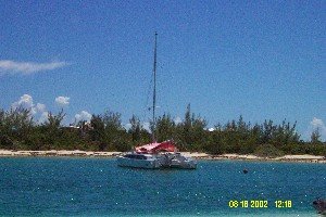 Ibis at anchor